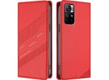 Custodia Per Xiaomi Poco M4 Pro 5G, Custodia A Portafoglio In Finto Cuoio Con Slot Per Schede E Funzione Di Stand Rot