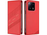 Custodia Per Xiaomi 13 Pro, Custodia A Portafoglio In Finto Cuoio Con Slot Per Schede E Funzione Stand Rot