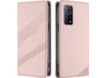 Custodia Per Xiaomi Mi 10T/ Mi 10T Pro, Custodia A Portafoglio In Finto Cuoio Con Slot Per Schede E Funzione Stand Rosa