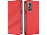 Custodia Per Xiaomi 12 Lite, Custodia A Portafoglio In Finto Cuoio Con Slot Per Schede E Funzione Stand Rot