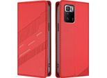 Custodia Per Xiaomi Poco X3 Gt, Custodia A Portafoglio In Finto Cuoio Con Slot Per Schede E Funzione Stand Rot