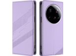 Custodia Per Xiaomi 15 Ultra, Custodia A Portafoglio In Finto Cuoio Con Slot Per Schede E Funzione Stand Violett