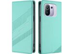 Custodia Per Xiaomi 11 Pro, Custodia A Portafoglio In Finto Cuoio Con Slot Per Carte E Funzione Stand TüRkis