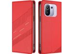 Custodia Per Xiaomi 11 Pro, Custodia A Portafoglio In Finto Cuoio Con Slot Per Schede E Funzione Stand Rot