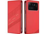 Custodia Per Xiaomi Mi 11 Ultra, Custodia A Portafoglio In Finto Cuoio Con Slot Per Schede E Funzione Stand Rot