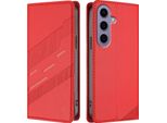 Custodia Per Samsung Galaxy S25, Custodia A Portafoglio In Finto Cuoio Con Slot Per Schede E Funzione Stand Rot