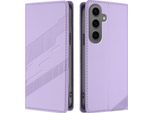 Custodia Per Samsung Galaxy S25 Fe, Custodia A Portafoglio In Finto Cuoio Con Slot Per Schede E Funzione Stand Violett
