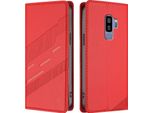 Custodia Per Samsung Galaxy S9+, Custodia A Portafoglio In Finto Cuoio Con Slot Per Schede E Funzione Stand Rot