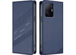 Custodia Per Xiaomi 11T / 11T Pro, Custodia A Portafoglio In Finto Cuoio Con Slot Per Schede E Funzione Stand Blau