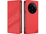 Custodia Per Xiaomi 14 Ultra, Custodia A Portafoglio In Finto Cuoio Con Slot Per Schede E Funzione Stand Rot