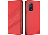 Custodia Per Xiaomi Mi 10T/ Mi 10T Pro, Custodia A Portafoglio In Finto Cuoio Con Slot Per Schede E Funzione Stand Rot