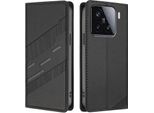 Custodia Per Xiaomi 15, Custodia A Portafoglio In Finto Cuoio Con Slot Per Schede E Funzione Stand Schwarz