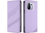 Custodia Per Xiaomi 11 Pro, Custodia A Portafoglio In Finto Cuoio Con Slot Per Schede E Funzione Stand Violett