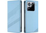 Custodia Per Xiaomi 15 Pro, Custodia A Portafoglio In Finto Cuoio Con Slot Per Schede E Funzione Stand Hellblau