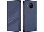 Custodia Per Xiaomi Mi 10T Lite 5G, Custodia A Portafoglio In Finto Cuoio Con Slot Per Schede E Funzione Stand Blau