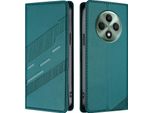 Custodia Per Oppo Reno12 F 5G/Reno12 F 4G, Custodia A Portafoglio In Finto Cuoio Con Slot Per Carte E Funzione Stand GrüN
