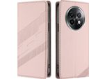 Custodia Per Realme 13+, Custodia A Portafoglio In Finto Cuoio Con Slot Per Carte E Funzione Stand Rosa