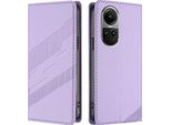 Custodia Per Oppo Reno10 / Reno10 Pro 5G, Custodia A Portafoglio In Finto Cuoio Con Slot Per Schede E Funzione Stand Violett