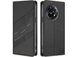 Custodia Per Oneplus 11R, Custodia A Portafoglio In Finto Cuoio Con Slot Per Schede E Funzione Stand Schwarz