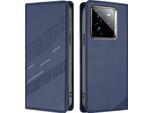Custodia Per Realme Gt 7 Pro, Custodia Portafoglio In Finto Cuoio Con Slot Per Carte E Funzione Stand Blau