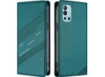 Custodia Per Oneplus 9R/Oneplus 8T, Custodia A Portafoglio In Finto Cuoio Con Slot Per Carte E Funzione Stand GrüN