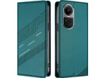 Custodia Per Oppo Reno10 / Reno10 Pro 5G, Custodia A Portafoglio In Finto Cuoio Con Slot Per Carte E Funzione Stand GrüN