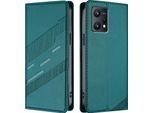 Custodia Per Realme 9 4G, Custodia A Portafoglio In Finto Cuoio Con Slot Per Carte E Funzione Stand GrüN