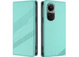 Custodia Per Oppo Reno10 / Reno10 Pro 5G, Custodia A Portafoglio In Finto Cuoio Con Slot Per Carte E Funzione Stand TüRkis