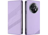 Custodia Per Realme 13+, Custodia A Portafoglio In Finto Cuoio Con Slot Per Carte E Funzione Stand Violett