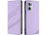 Custodia Per Oneplus Nord CE2 5G, Custodia A Portafoglio In Finto Cuoio Con Slot Per Schede E Funzione Stand Violett