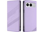 Custodia Per Oneplus Nord 4, Custodia A Portafoglio In Finto Cuoio Con Slot Per Schede E Funzione Stand Violett