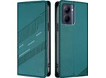 Custodia Per Realme C33, Custodia A Portafoglio In Finto Cuoio Con Slot Per Carte E Funzione Stand GrüN