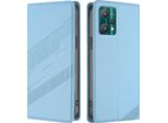 Custodia Per Realme 9 5G/Realme 9 Pro 5G, Custodia A Portafoglio In Finto Cuoio Con Slot Per Carte E Funzione Stand Hellblau