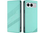 Custodia Per Oneplus Nord 4, Custodia A Portafoglio In Finto Cuoio Con Slot Per Schede E Funzione Stand TüRkis