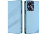 Custodia Per Realme C55 4G, Custodia A Portafoglio In Finto Cuoio Con Slot Per Carte E Funzione Stand Hellblau