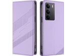 Custodia Per Realme C75 4G, Custodia A Portafoglio In Finto Cuoio Con Slot Per Carte E Funzione Stand Violett