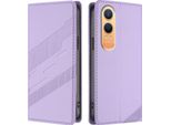 Custodia Per Oneplus Nord CE4 Lite, Custodia A Portafoglio In Finto Cuoio Con Slot Per Schede E Funzione Stand Violett