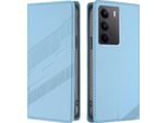 Custodia Per Realme C75 4G, Custodia A Portafoglio In Finto Cuoio Con Slot Per Carte E Funzione Stand Hellblau