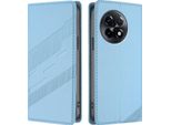 Custodia Per Oneplus 11R, Custodia A Portafoglio In Finto Cuoio Con Slot Per Schede E Funzione Stand Hellblau
