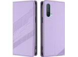 Custodia Per Oneplus Nord Ce 5G, Custodia A Portafoglio In Finto Cuoio Con Slot Per Schede E Funzione Stand Violett