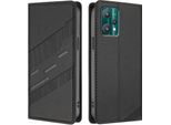 Custodia Per Realme 9 5G/Realme 9 Pro 5G, Custodia A Portafoglio In Finto Cuoio Con Slot Per Carte E Funzione Stand Schwarz