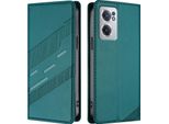Custodia Per Oneplus Nord CE2 5G, Custodia A Portafoglio In Finto Cuoio Con Slot Per Schede E Funzione Stand GrüN