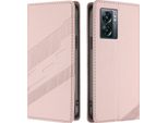 Custodia Per Oneplus Nord N300, Custodia Portafoglio In Finto Cuoio Con Slot Per Schede E Funzione Stand Rosa