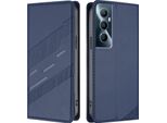 Custodia Per Realme C65 4G, Custodia A Portafoglio In Finto Cuoio Con Slot Per Carte E Funzione Stand Blau