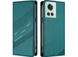 Custodia Per Oneplus 10R/Oneplus Ace, Custodia A Portafoglio In Finto Cuoio Con Slot Per Carte E Funzione Stand GrüN