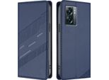 Custodia Per Oneplus Nord N300, Custodia A Portafoglio In Finto Cuoio Con Slot Per Schede E Funzione Stand Blau