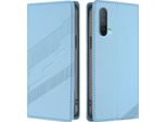Custodia Per Oneplus Nord Ce 5G, Custodia A Portafoglio In Finto Cuoio Con Slot Per Schede E Funzione Stand Hellblau