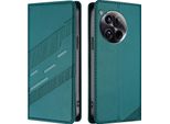 Custodia Per Oneplus 12, Custodia A Portafoglio In Finto Cuoio Con Slot Per Carte E Funzione Stand GrüN