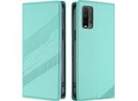 Custodia Per Xiaomi Redmi 9T/Poco M3, Custodia A Portafoglio In Finto Cuoio Con Slot Per Carte E Funzione Stand TüRkis