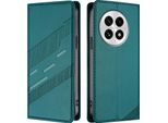 Custodia Per Oneplus 13, Custodia A Portafoglio In Finto Cuoio Con Slot Per Carte E Funzione Stand GrüN